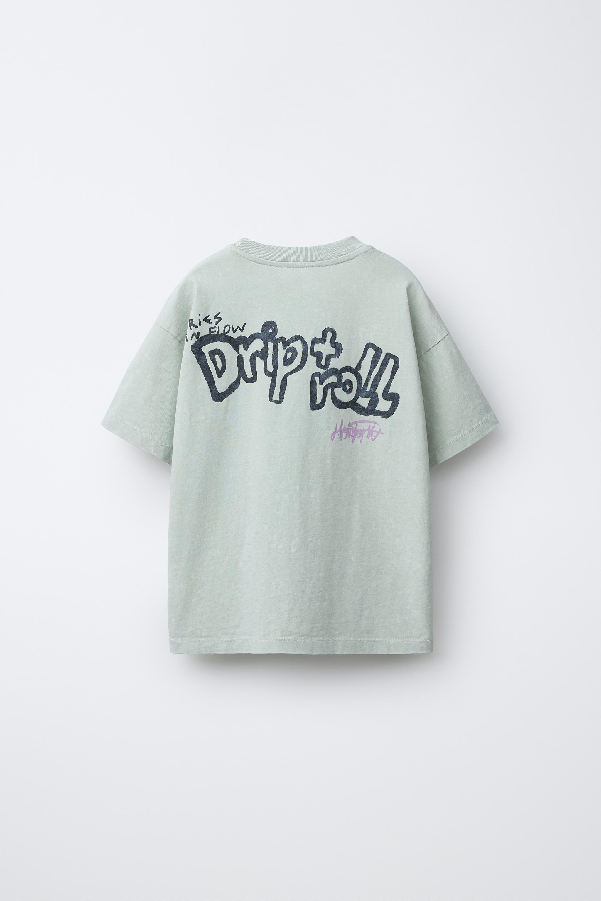 T-SHIRT EFFET DÉLAVÉ PIÈCES